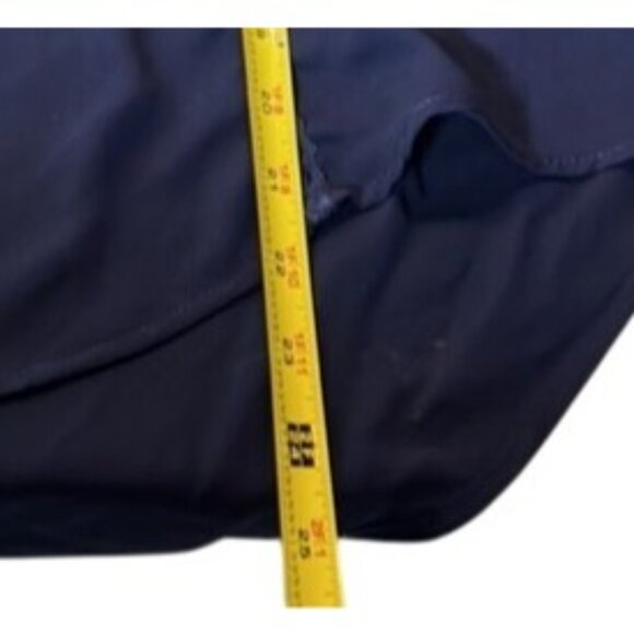 THML Womens Embroidered Navy Sleeveless Blouse Top Size M - Picture 2 of 6